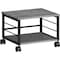 Lorell Underdesk Mobile Machine Stand, 150lb Capacity, 13.2" x 18.7" x 15.7", Charcoal LLR60262 - alternate 1